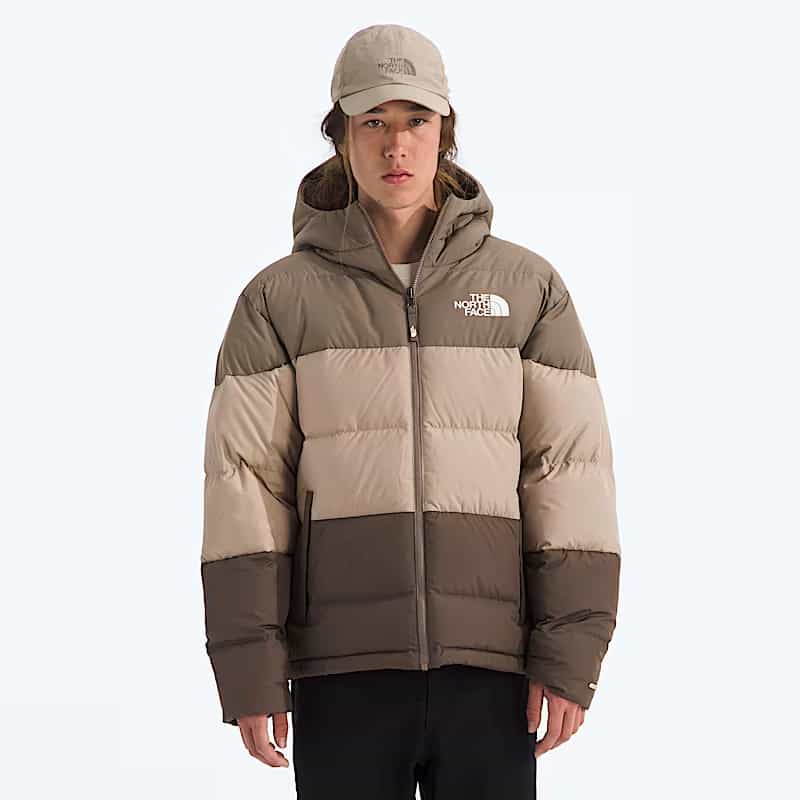 Frost Fall Hooded Jacket Men Brown